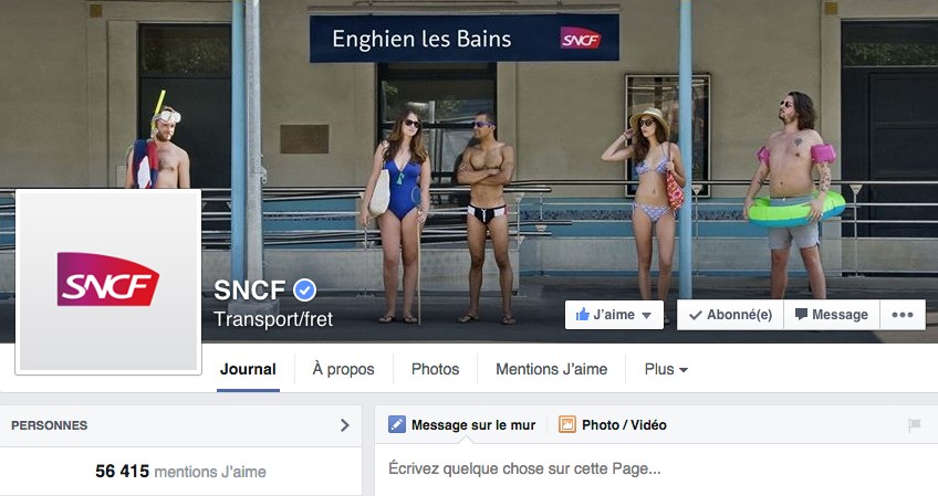 Page Facebook SNCF