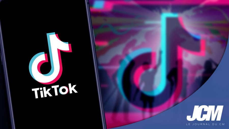 Smartphone qui présente l'application TikTok